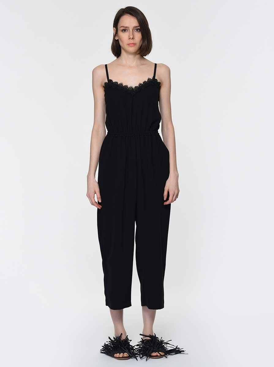 Roman Lace Trim Jumpsuit. 2