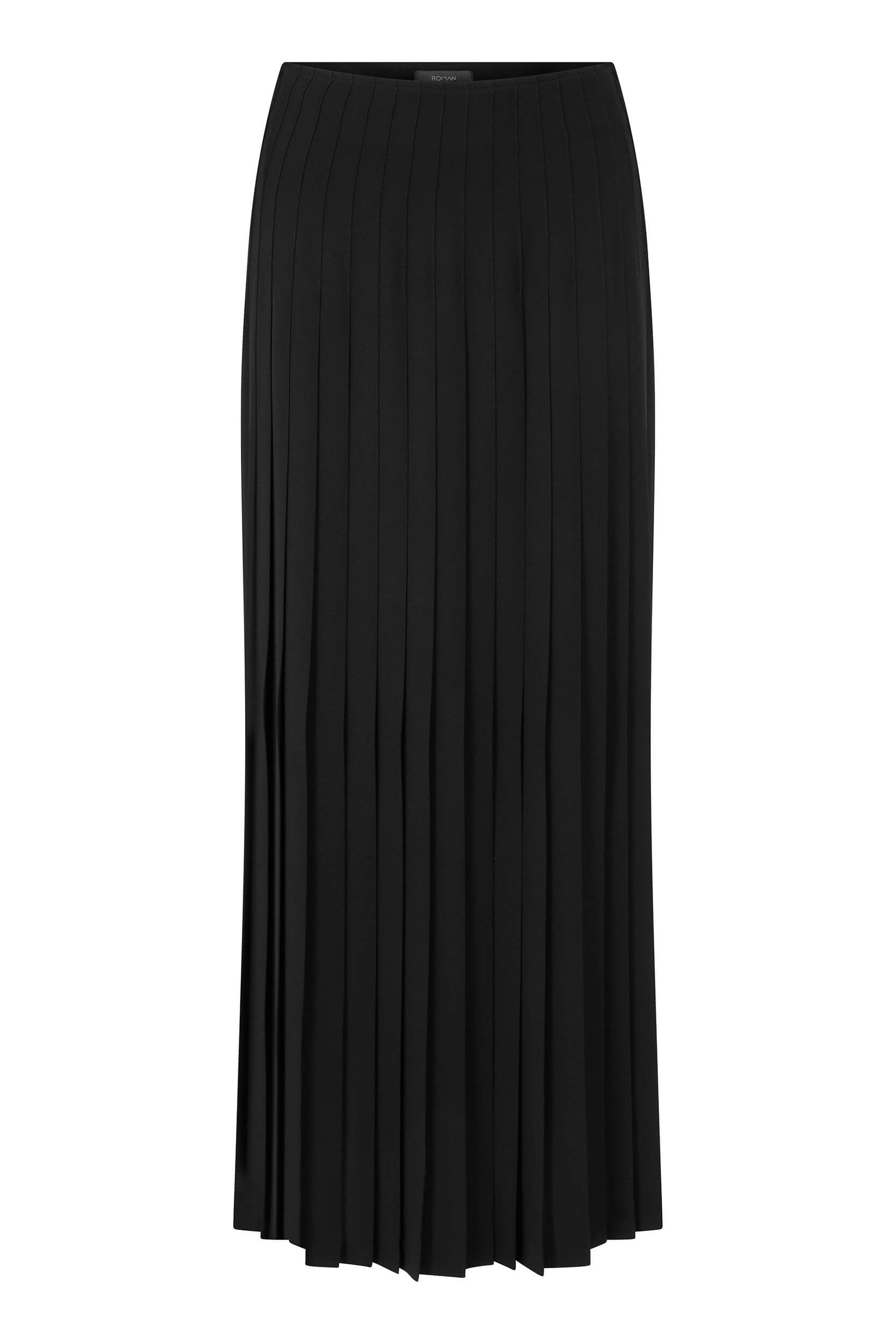 Pleated Formal Black Skirt