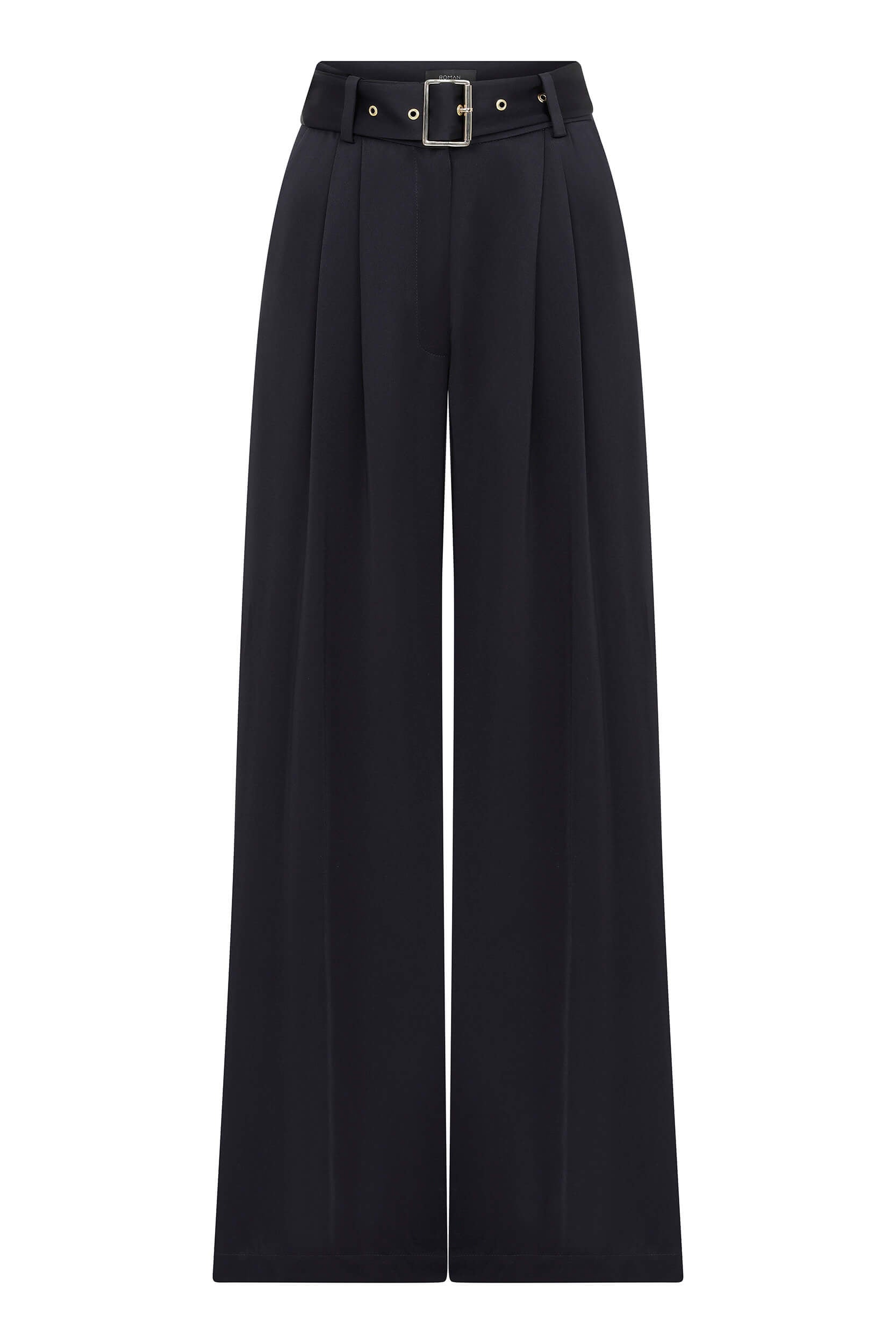 Belted Wide Leg Trousers