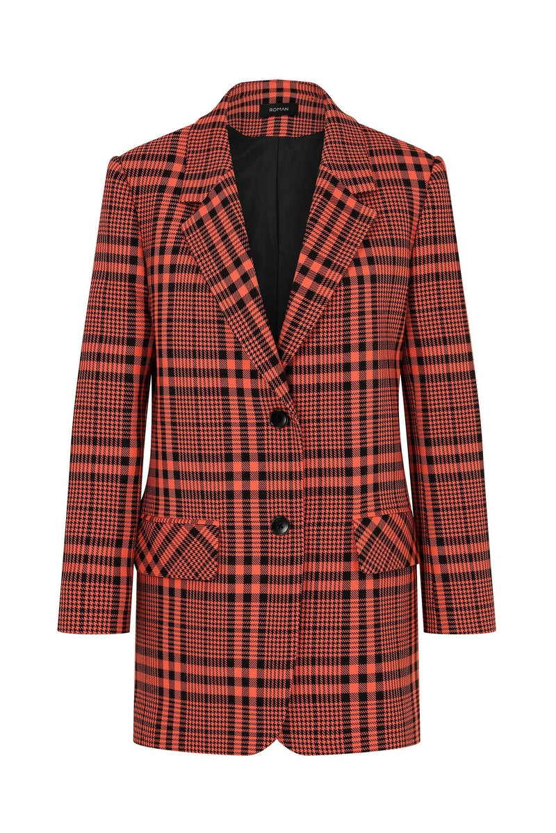 Roman Empowering Plaid Blazer. 2