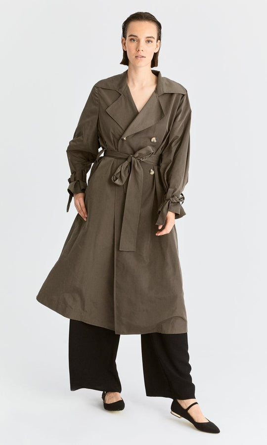 Roman Classic Double Breasted Trench Coat. 1