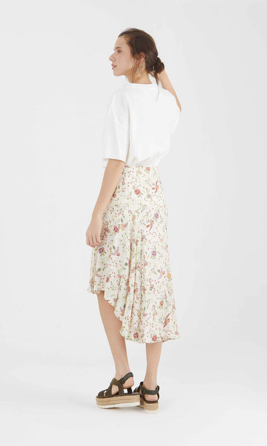 Roman Dainty Floral Flounce Skirt. 2
