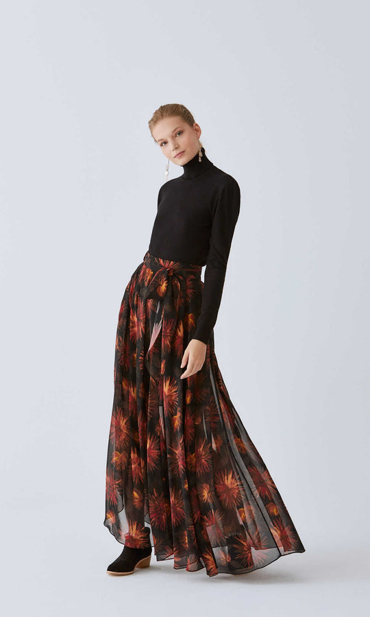 Roman Sheer Bloom Print Maxi. 3