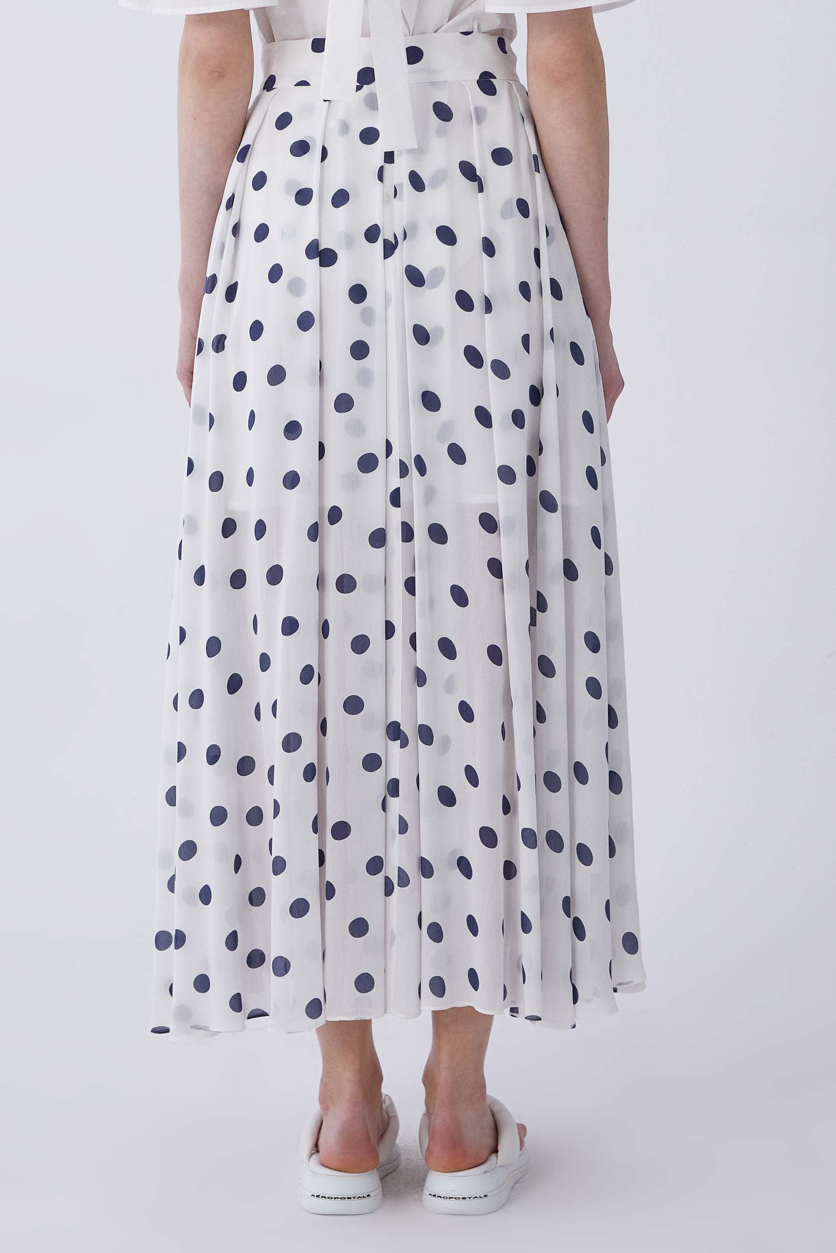 Polka Dot Maxi Skirt