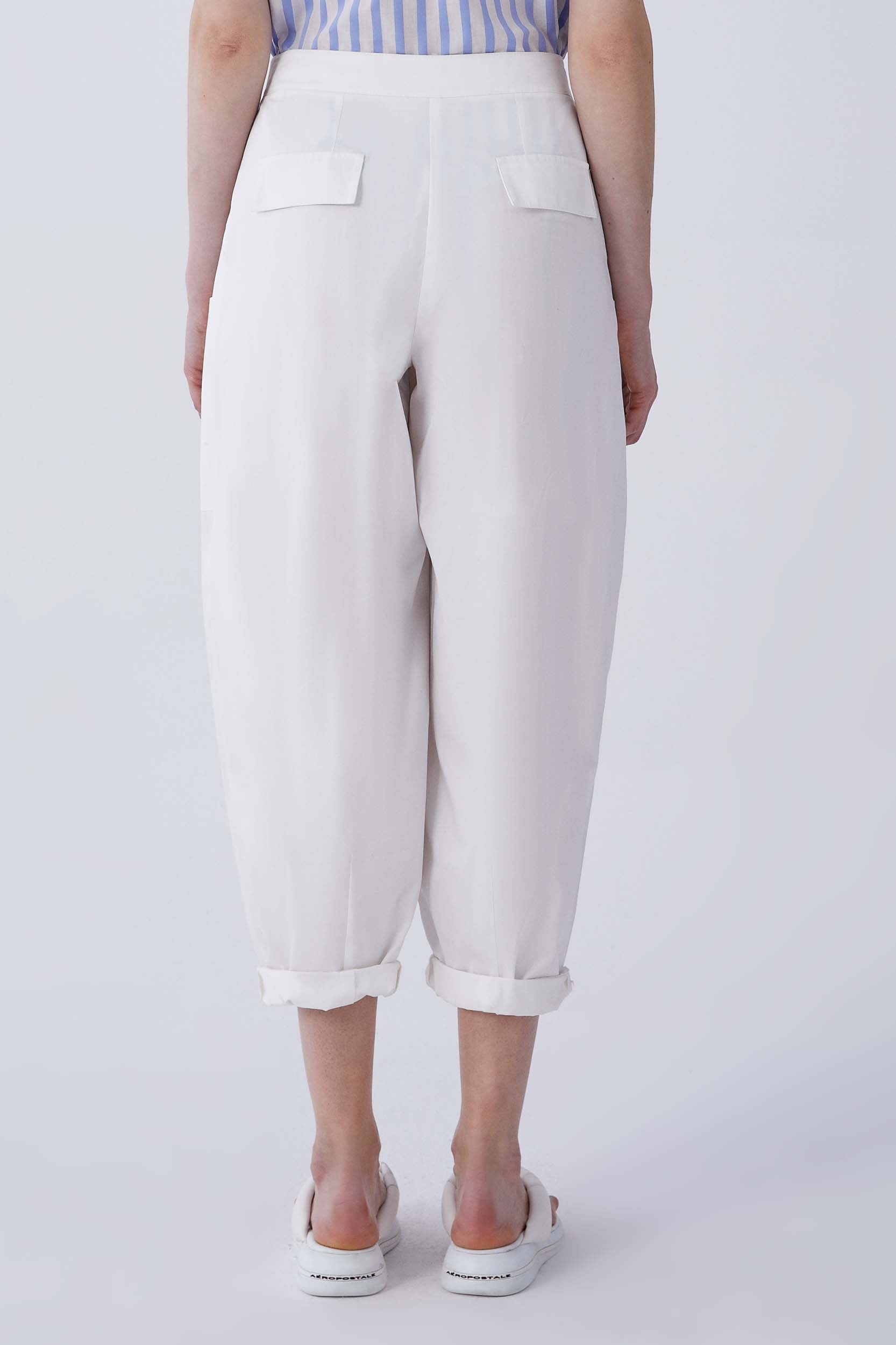 Wide Leg White Pants