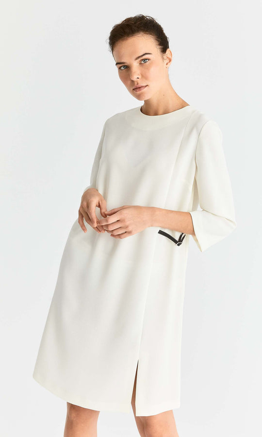 roman white dress