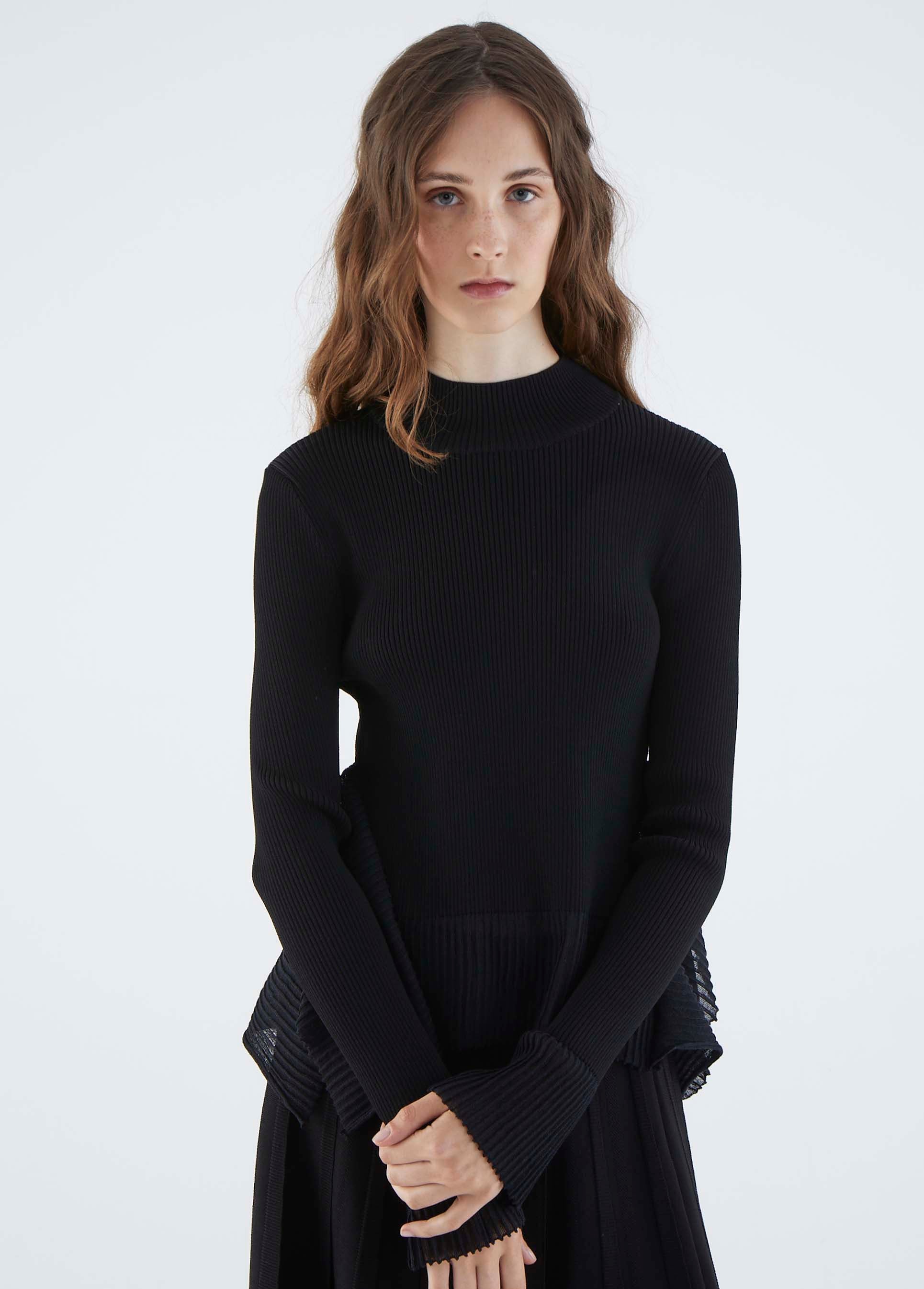 Roman Black Mock Neck Jumper. 1