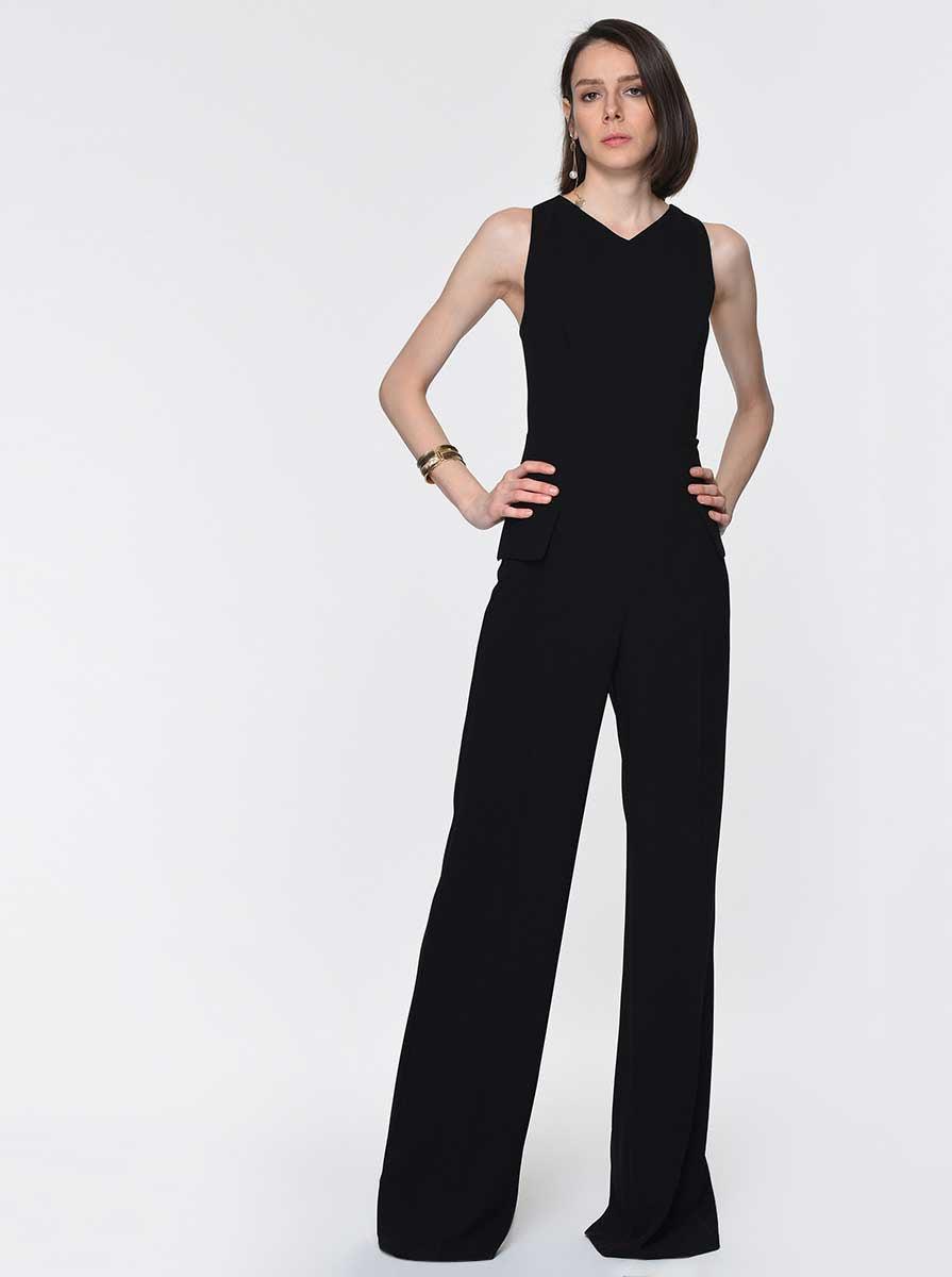 Roman Sleeveless Wide Leg Jumpsuit. 2