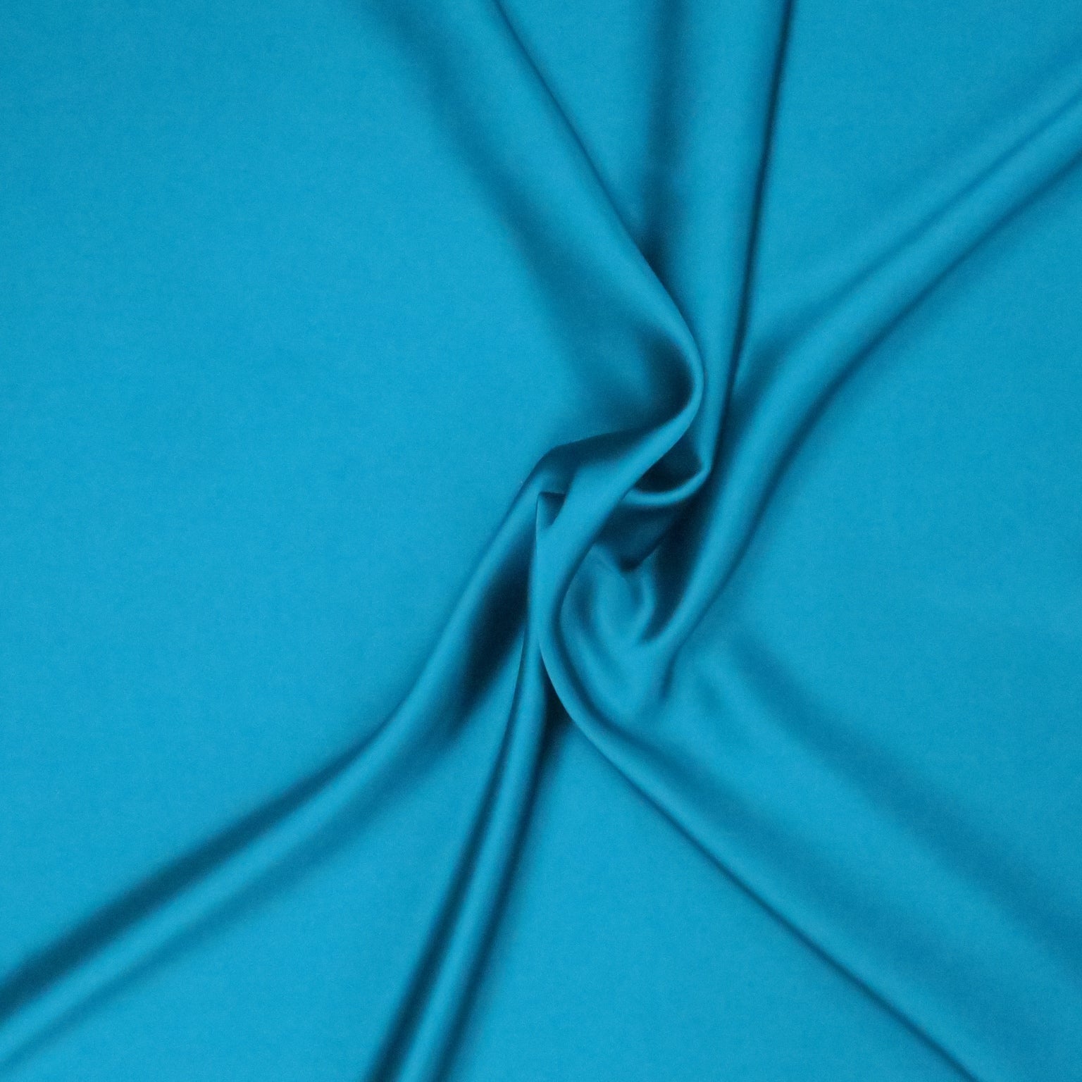Teal Solid Plain TOKYO Polyester Charmeuse Fabric