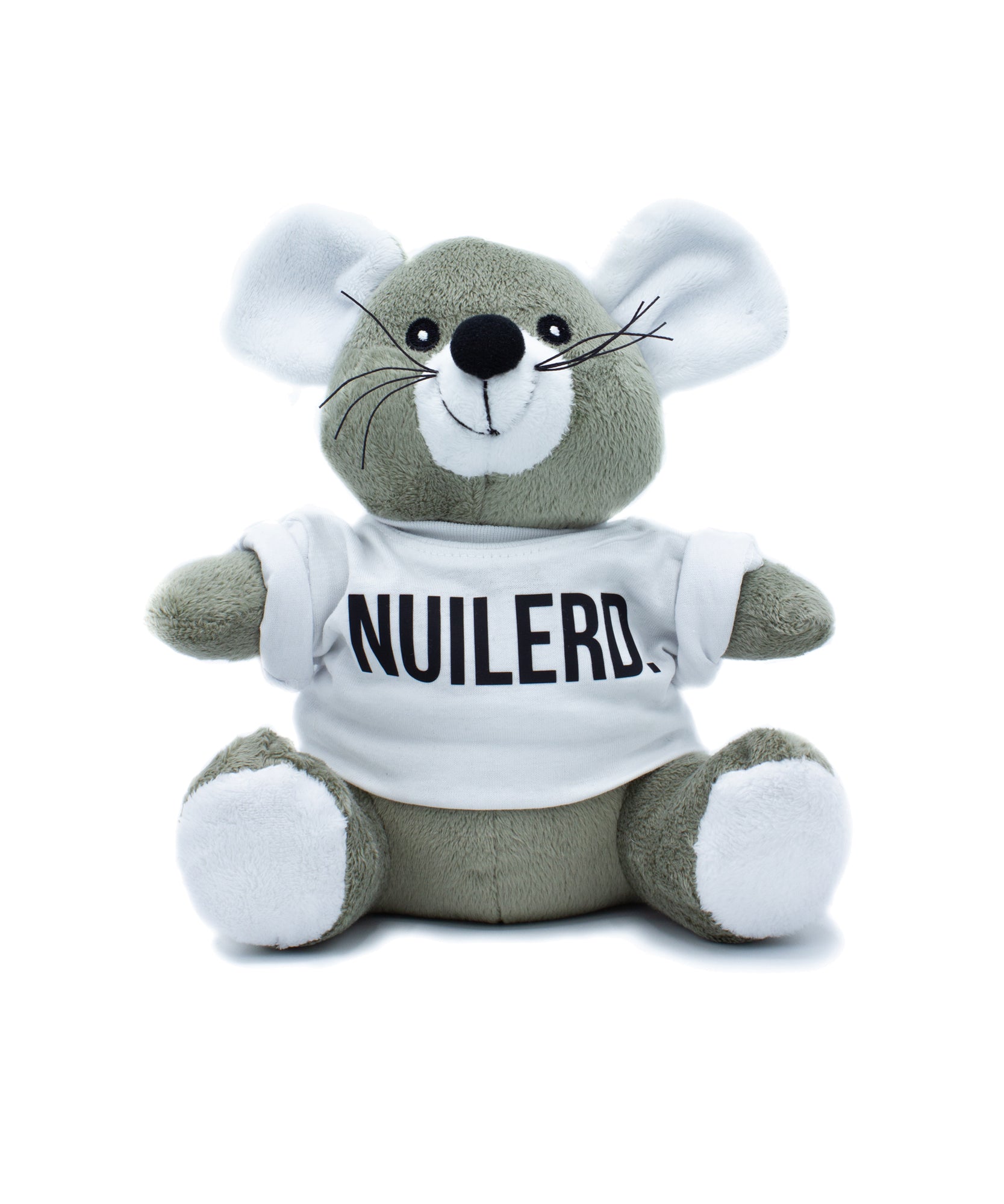Knuffelbeer muis grijs met t-shirt Nijmegen Nuilerd