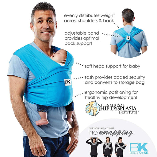 Baby K’tan Active Oasis Baby Carrier - Blue/Turquoise
