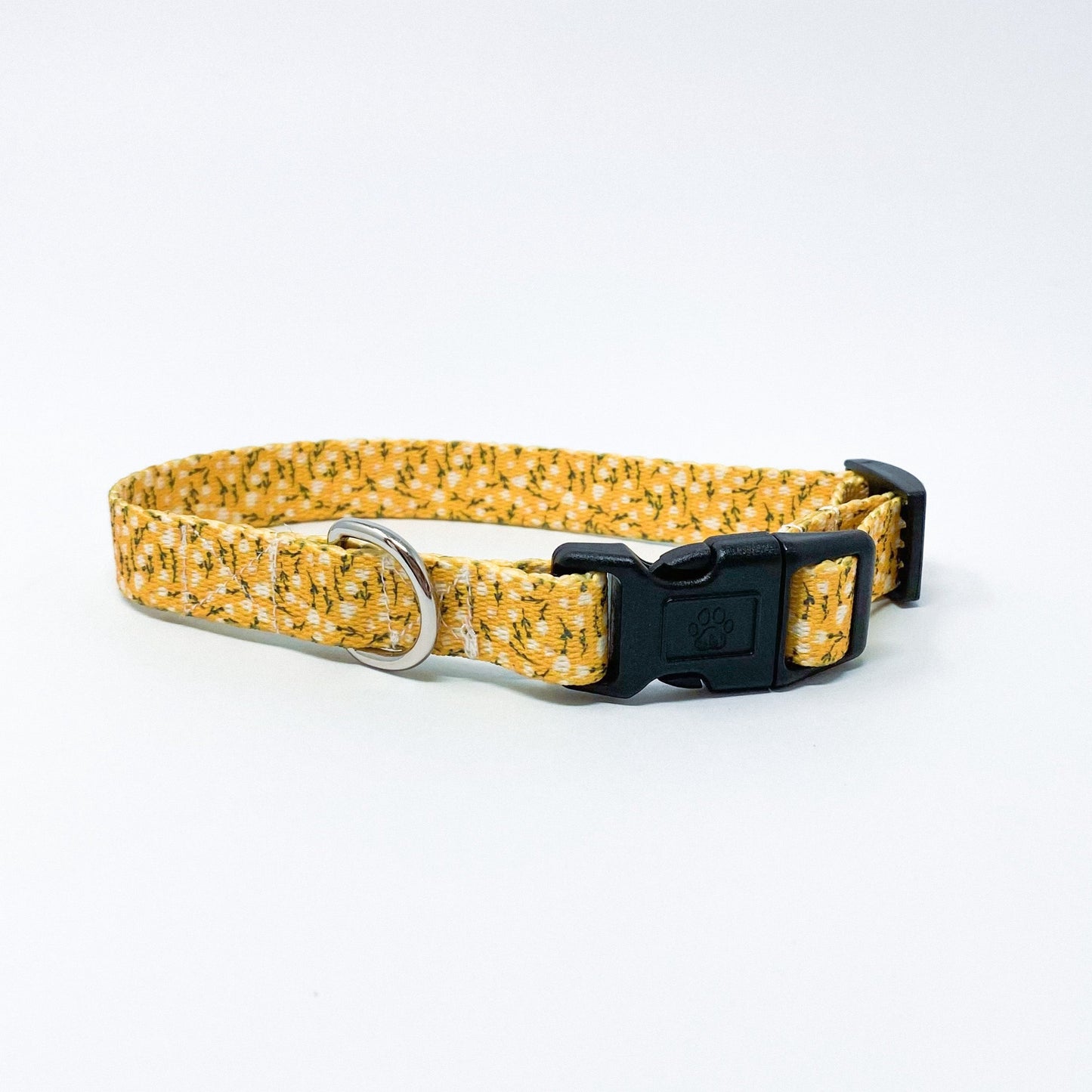 Yellow floral cottagecore dog collar