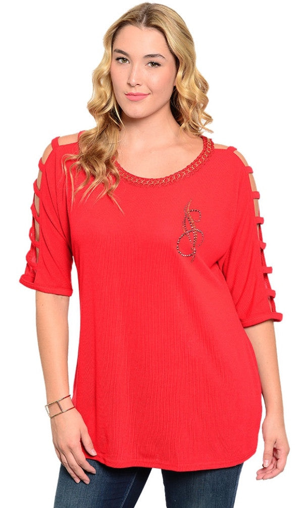 Monogram Red Shirt – ClayViz Fashion Boutique