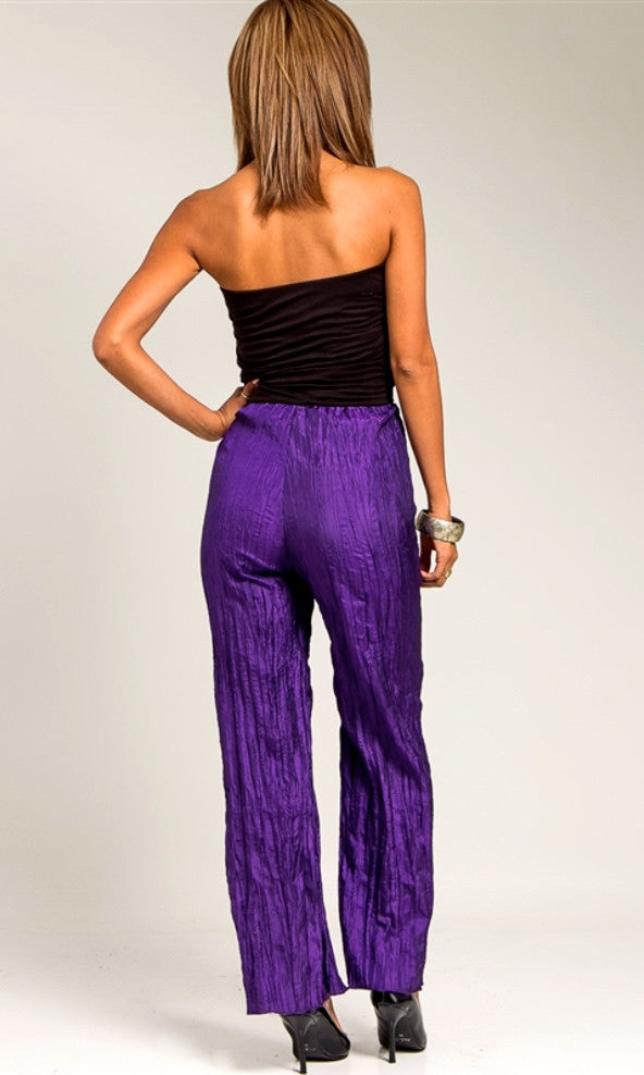 Purple Strapless Jumpsuit - Final Sale – ClayViz Fashion Boutique