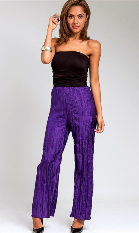 Purple Strapless Jumpsuit Final Sale Clayviz Fashion Boutique