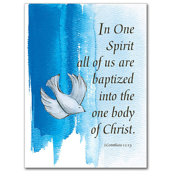 for by one spirit we are all baptized