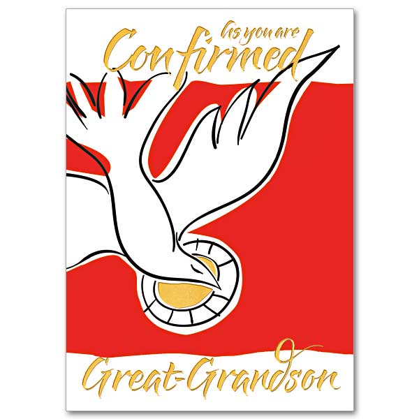 Great Grandson Confirmation Card