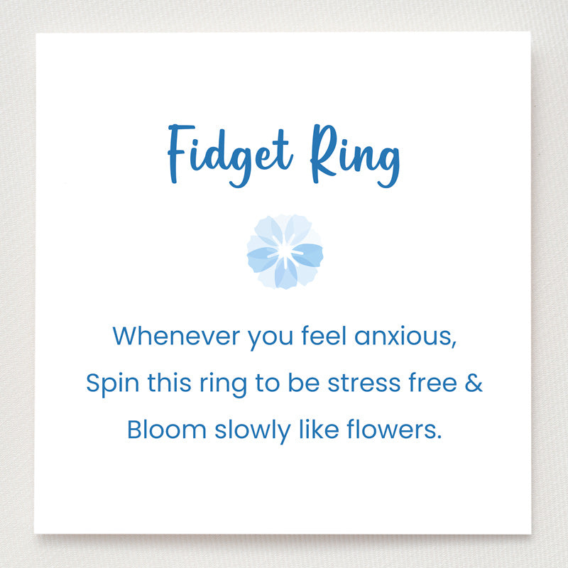 Enamel Flower Fidget Ring