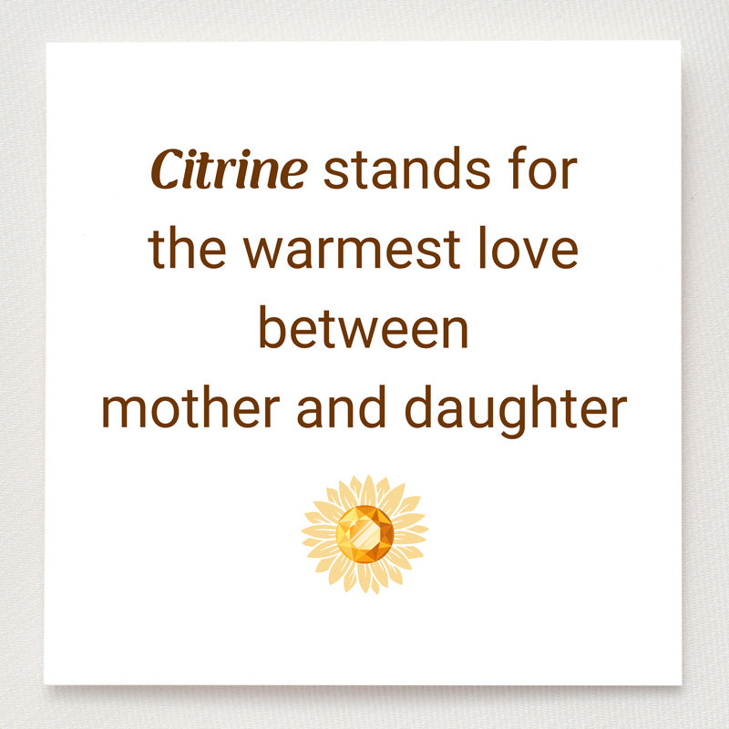 Citrine Sunflower Rings