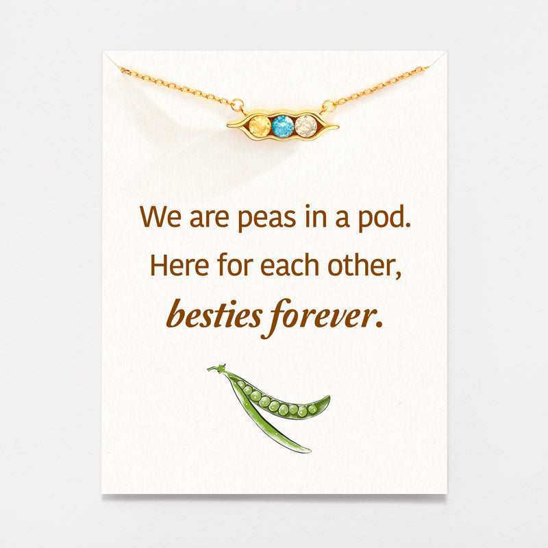 Pea Pod Horizontal Necklace