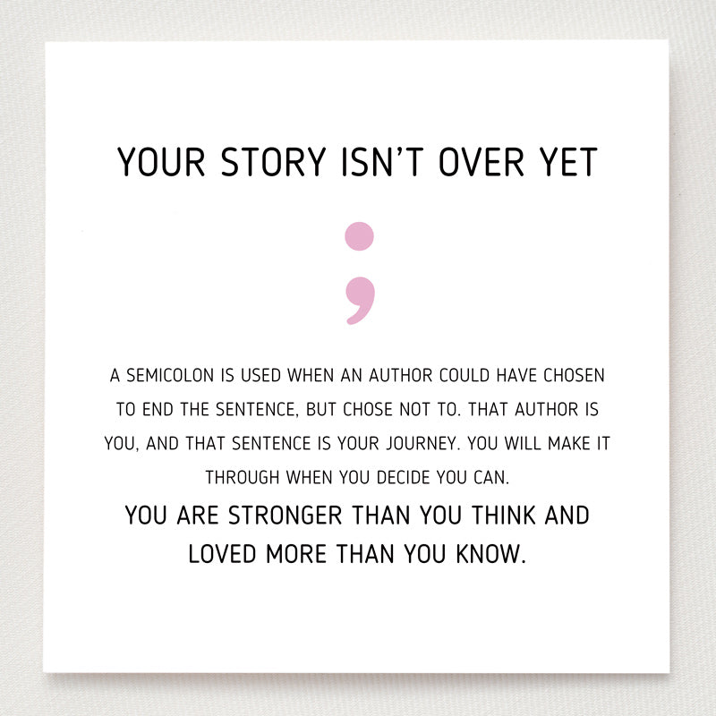 Pavé Semicolon Ring - Your Story Isn't Over