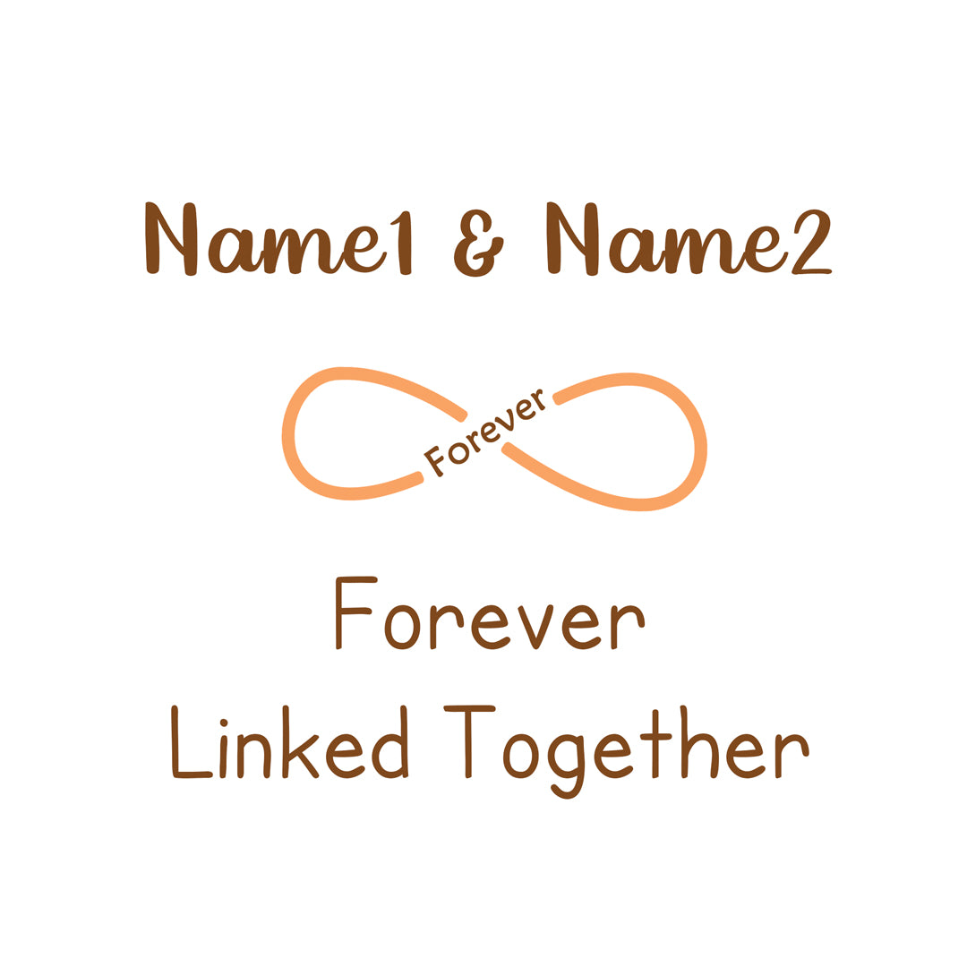 Personalized Forever Linked Together Ring
