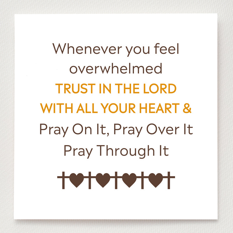 Cross Band Ring-Trust In The Lord And Pray