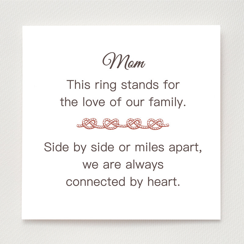 infinity heart knot ring