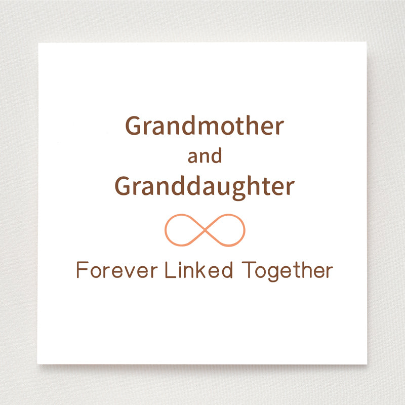 Grandmother & Granddaughter Forever Linked Together Ring