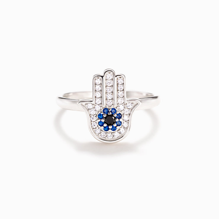 evil eye hamsa ring