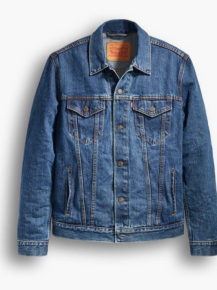 Introducir 74+ imagen levi’s trucker jacket dark stonewash