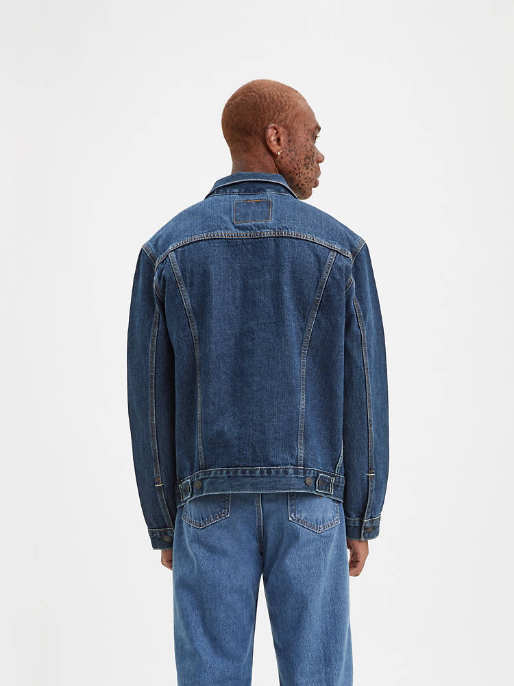 LEVI'S DARK STONEWASH TRUCKER JACKET - The Blue Ox 916