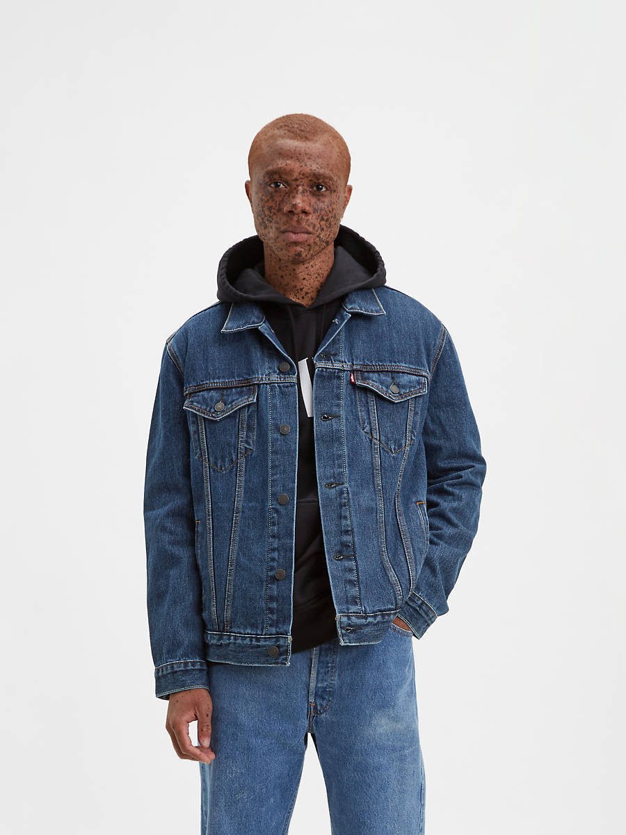 LEVI'S DARK STONEWASH TRUCKER JACKET - The Blue Ox 916