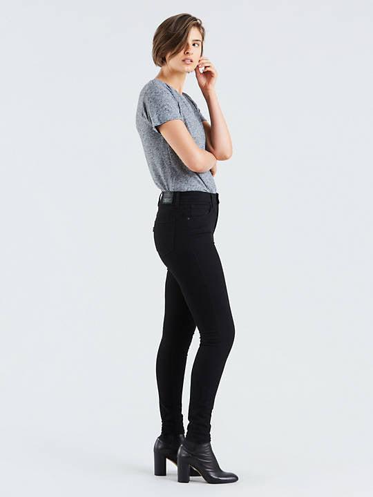 LEVIS 721 HIGH RISE SKINNY WOMEN'S JEANS BLACK - The Blue Ox 916