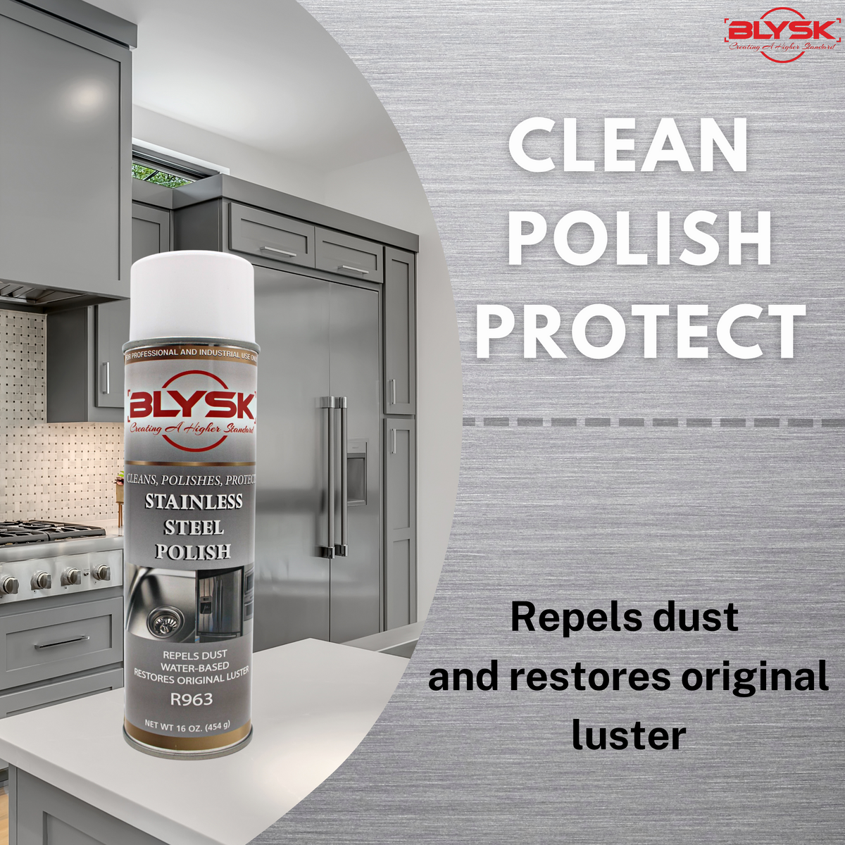 Blysk Premium Glass Cleaner 19 oz Ammonia Free, Streak-Free Shine