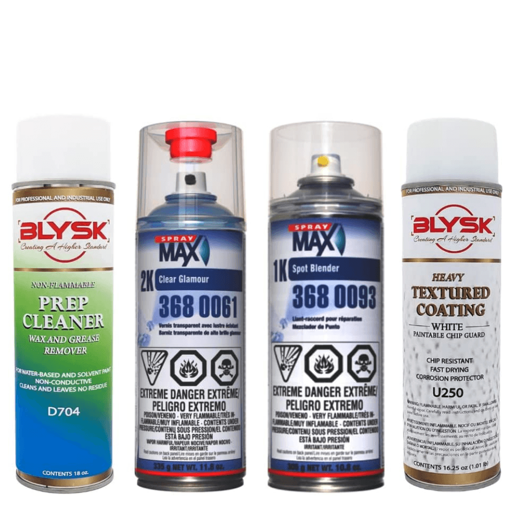 4 Pack Bundle - Spray Max 2K Clear Glamour, 1K Spot Blender, Textured ...