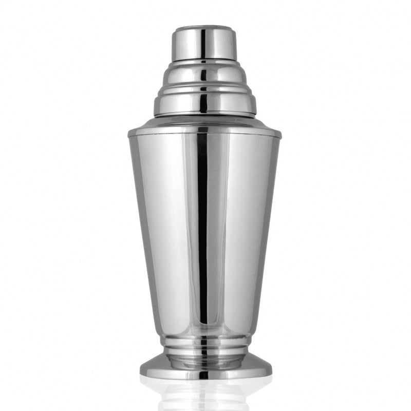 MANHATTAN cocktail shaker in Art Deco inspired stainless steel