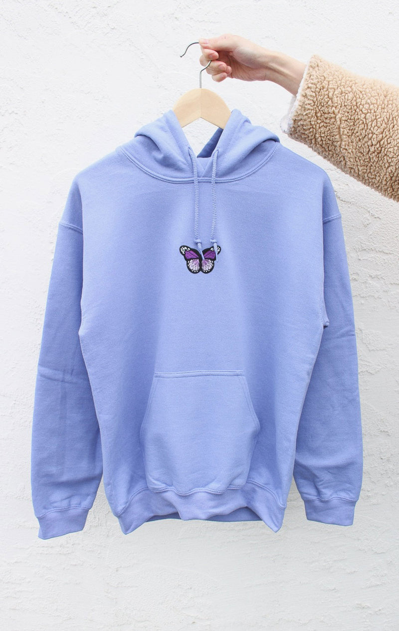 nike grey butterfly hoodie