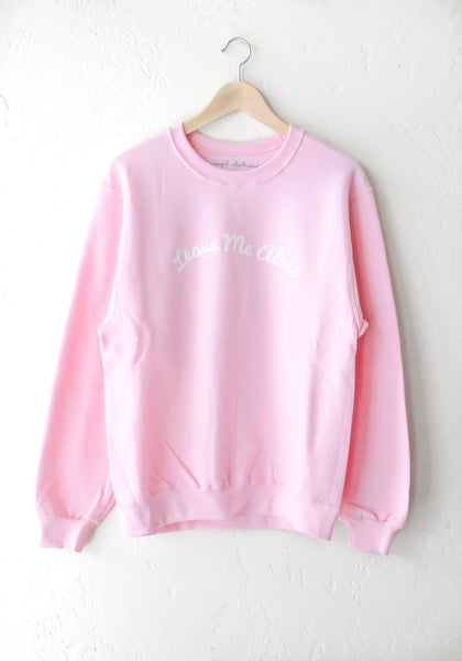 Leave Me Alone Oversized Sweater - Pink - NYCT Clothing