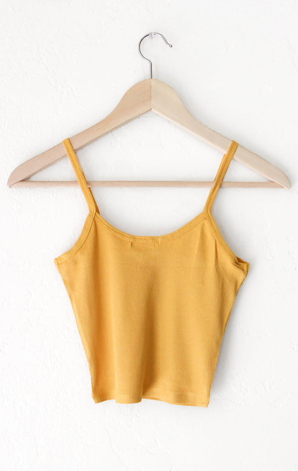 Knit V-neck Cami Crop Top - NYCT CLOTHING