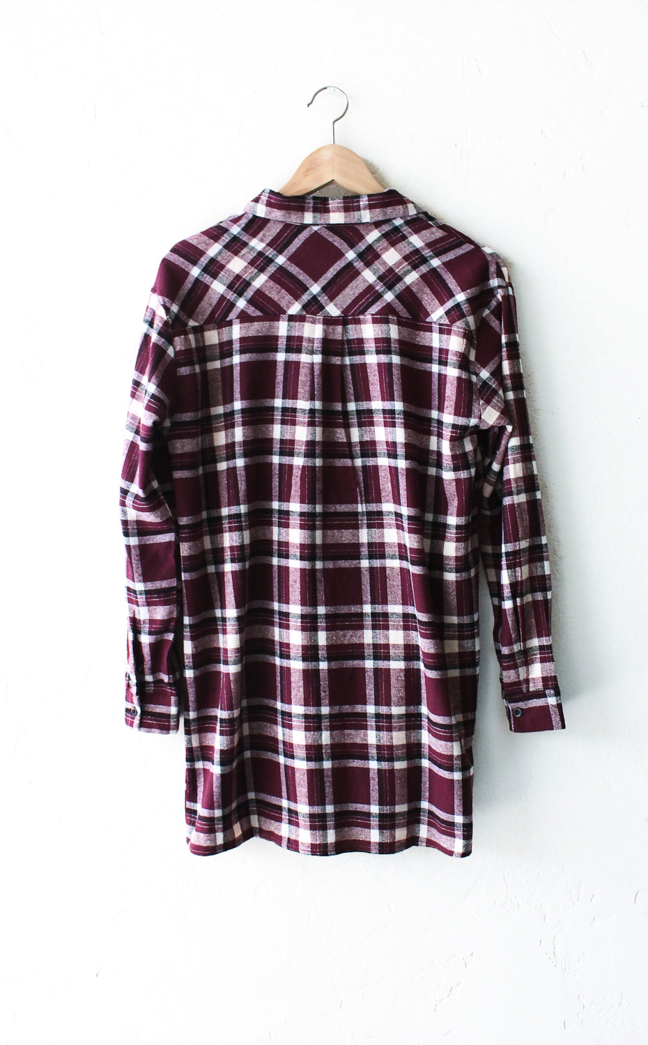 Oversized Plaid Flannel Shirt - NYCT CLOTHING