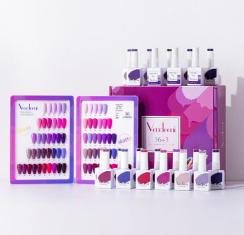 VENDEENI UV GEL POLISH SET with FREE COLOR CHART - 60 pcs