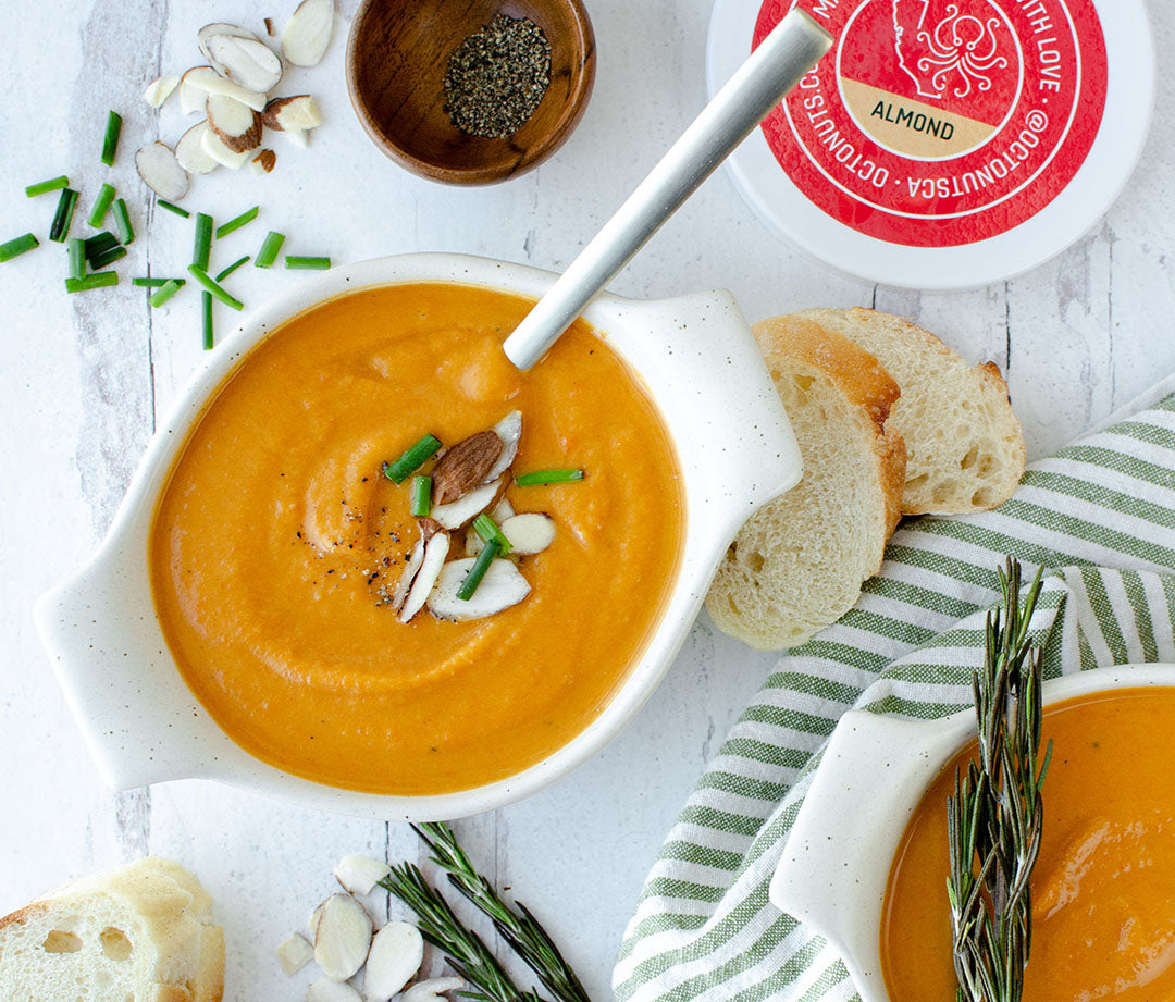 Creamy Vegan Butternut Squash Carrot Soup