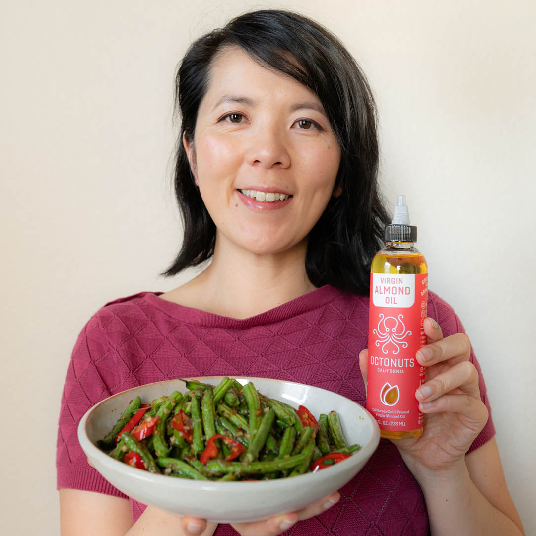 Chili Green Bean with Octonuts Almond Oil - Created by Lisa Lin