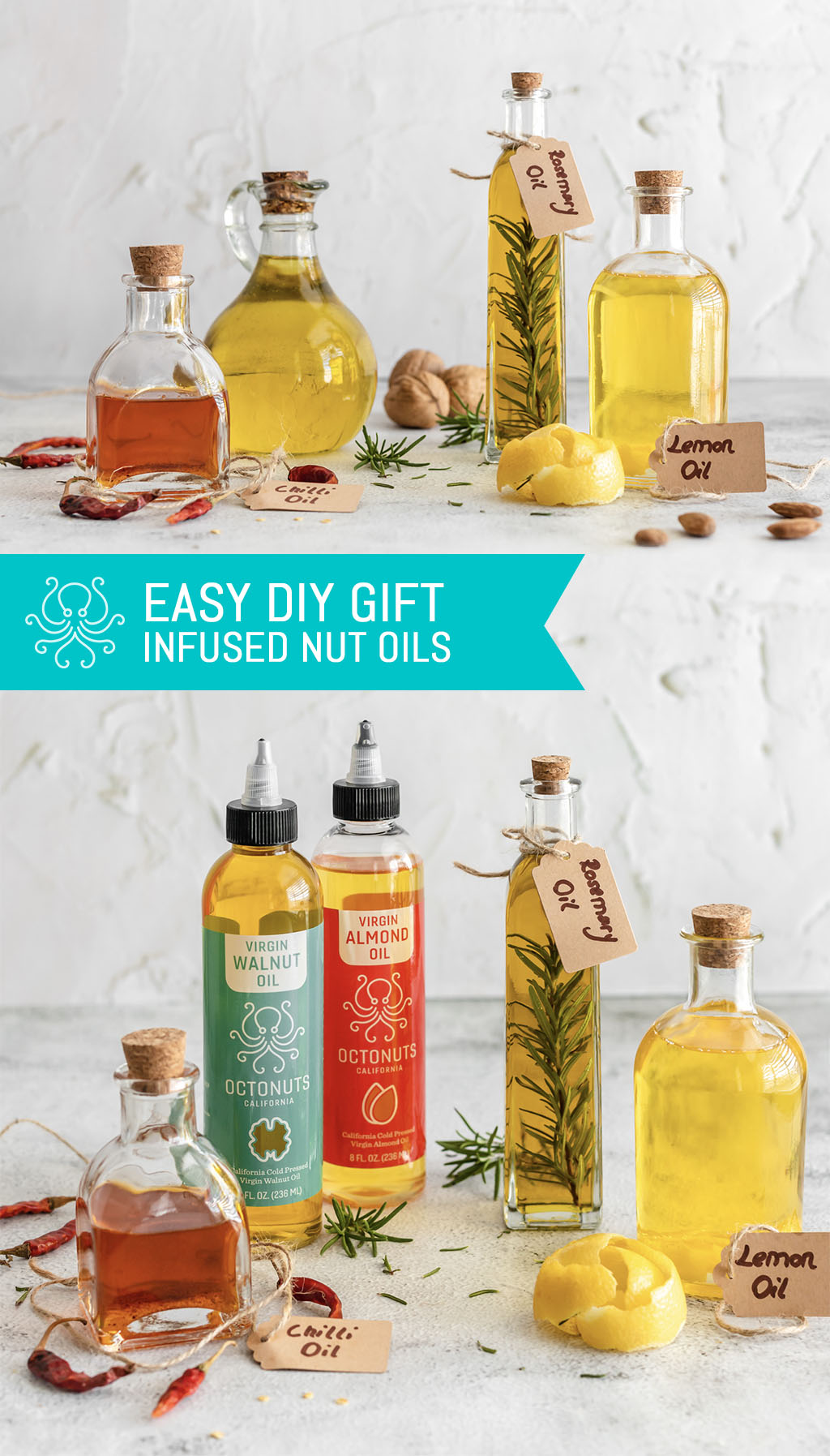 Easy DIY Gift: Infused Nut Oils