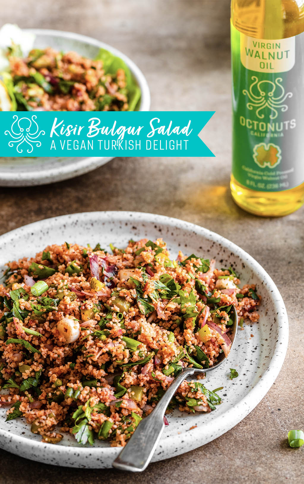 Kisir Bulgur Salad with Octonuts Walnut Oil