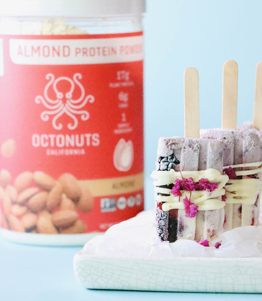 Protein Popsicles with Octonuts Almond Protein Powder