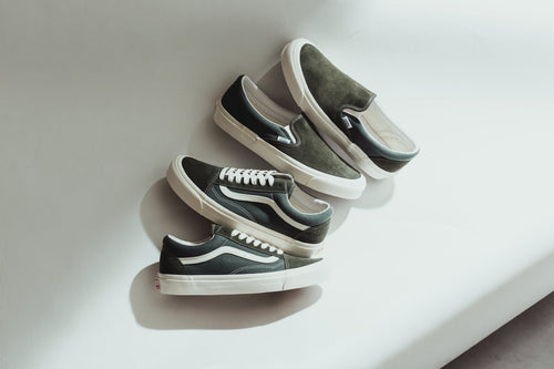 forest green old skool vans