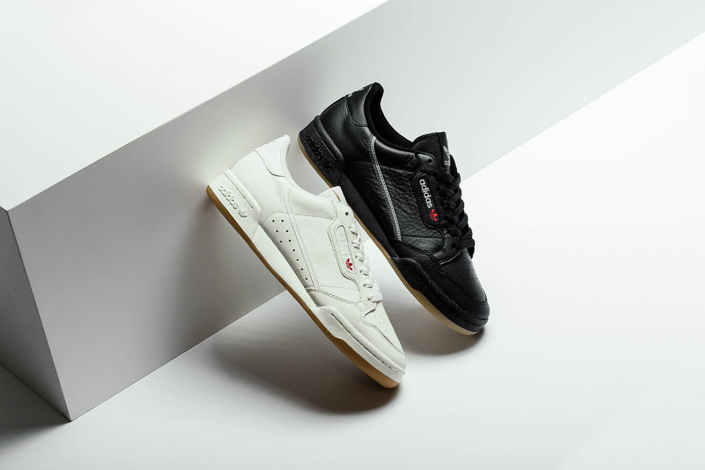 adidas continental 80 black gum sole