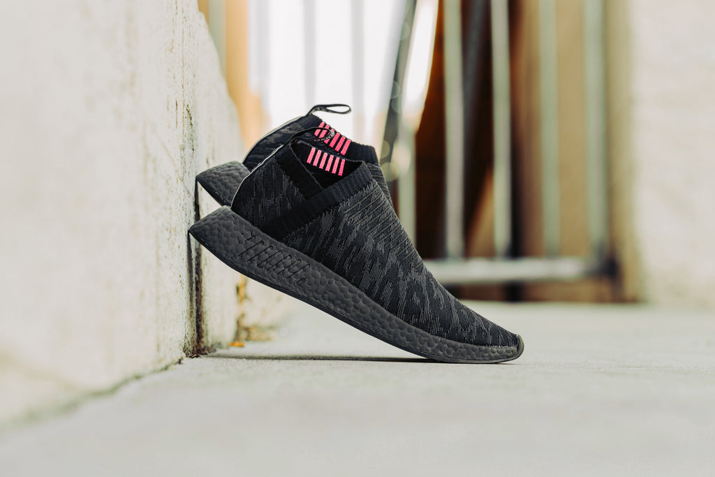 adidas nmd cs2 sneaker in black sashiko knit